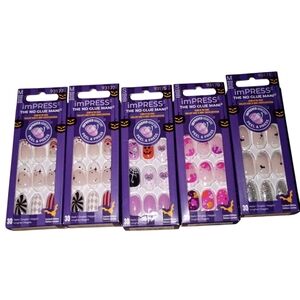 imPRESS Halloween Nail Collection with Purple and Black Designs Pick 2 Sets
